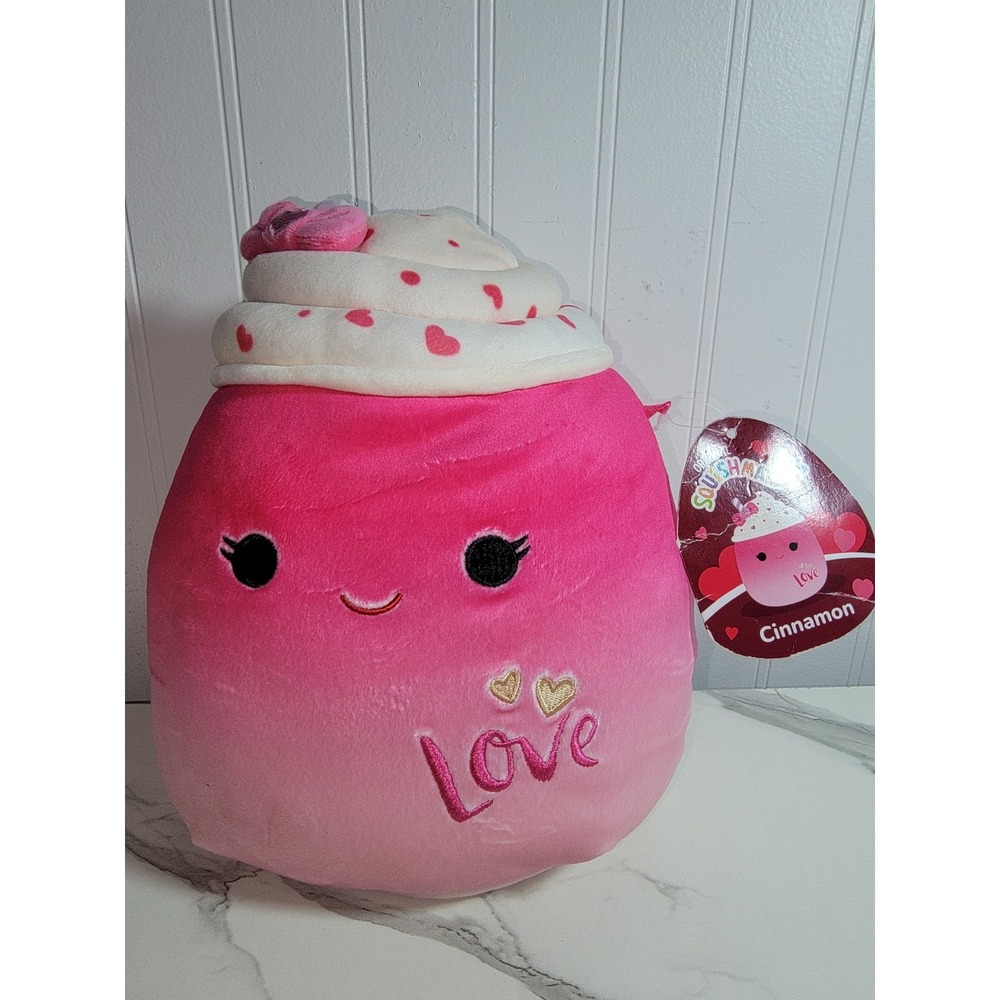 Squishmallow 8" CINNAMON The Frozen yogurt shake Valentine 2023 NWT 💕